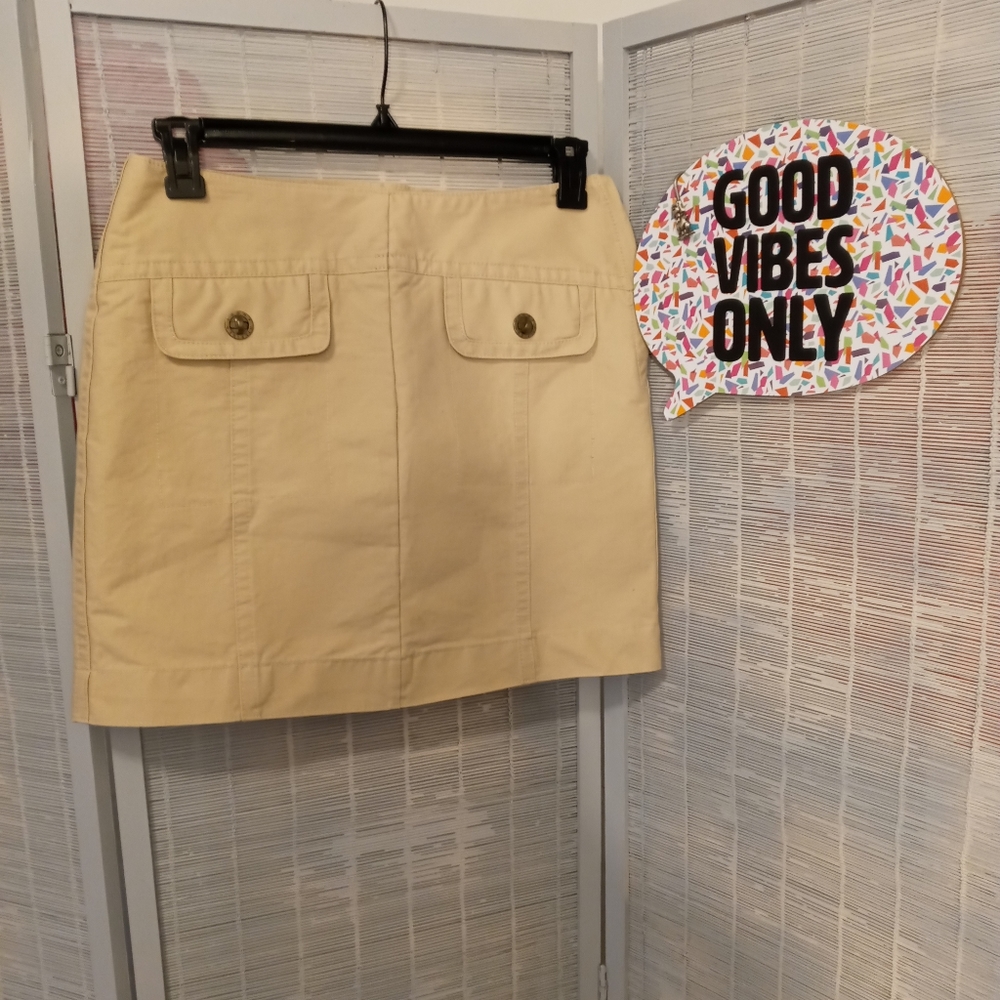 Tommy Hilfiger Khaki Mini Skirt - Size 6